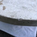 Vintage asymmetrical design coffee table in Mactan travertine stones by Magnussen ponte.