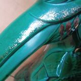 Pheasant statue sculpture glazed ceramic Ch.Lemanceau Art Deco