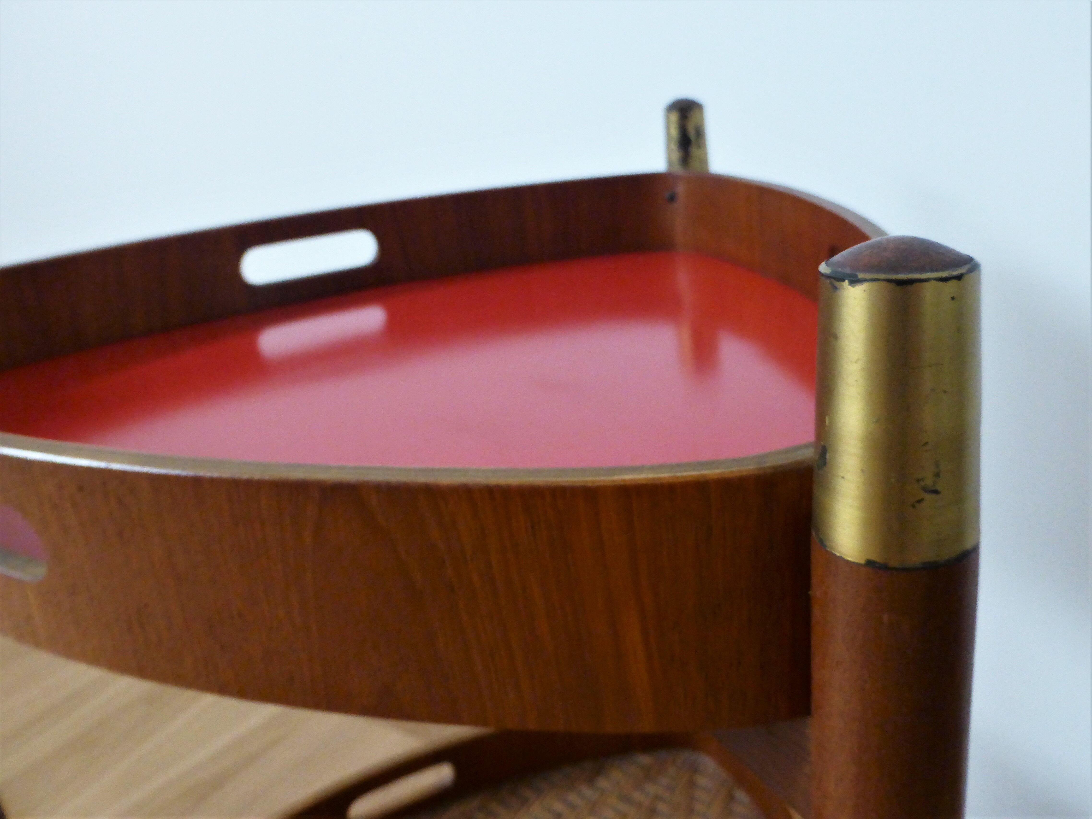 Serving trolley in Teak, Italy, 1950s