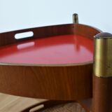 Serving trolley in Teak, Italy, 1950s