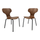 Chaises Mid-Century en Contreplaqué Danois, 1950s, Set de 2