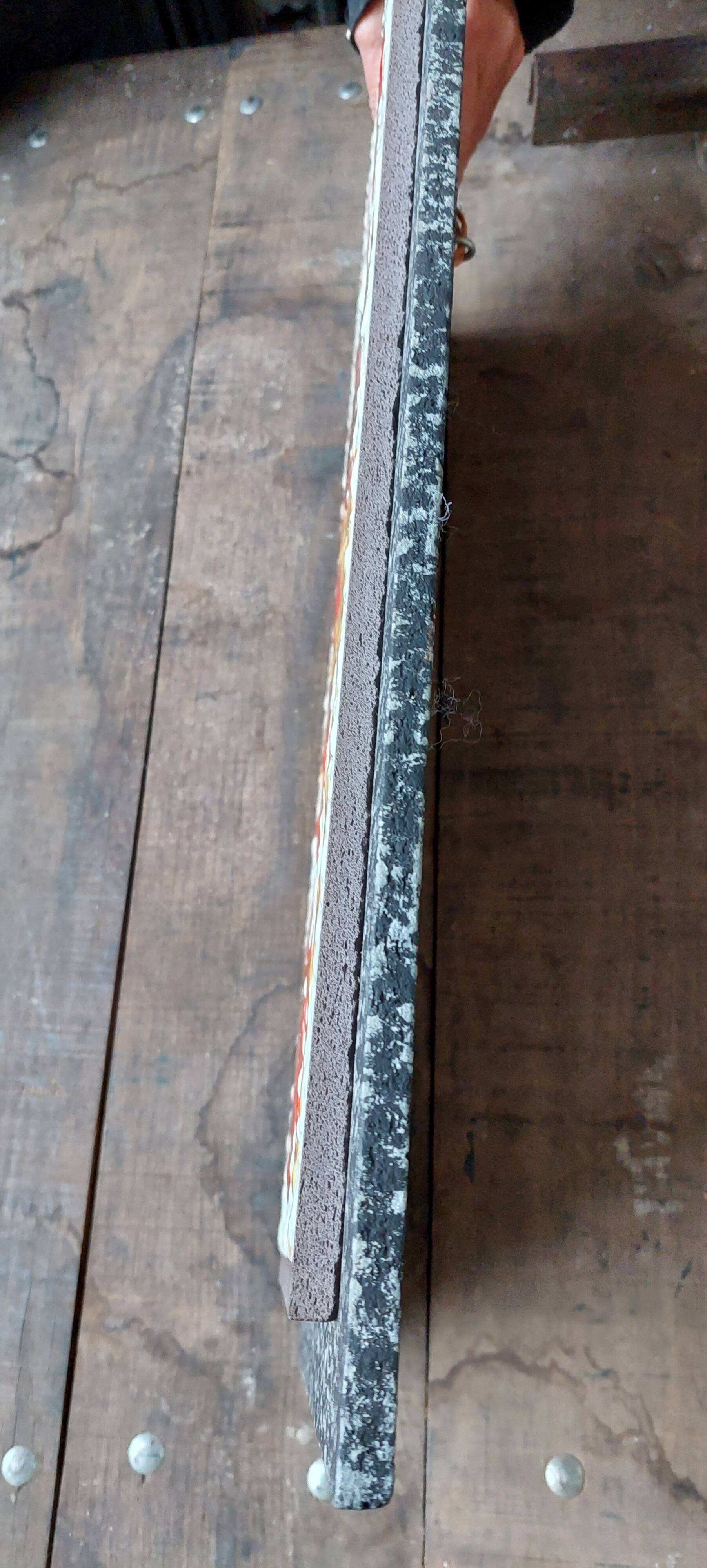 1960s wall decor in lava stone