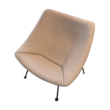 Pierre Paulin Oyster armchair reupholstered