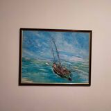 Tableau de J C Tessonieres Bateau