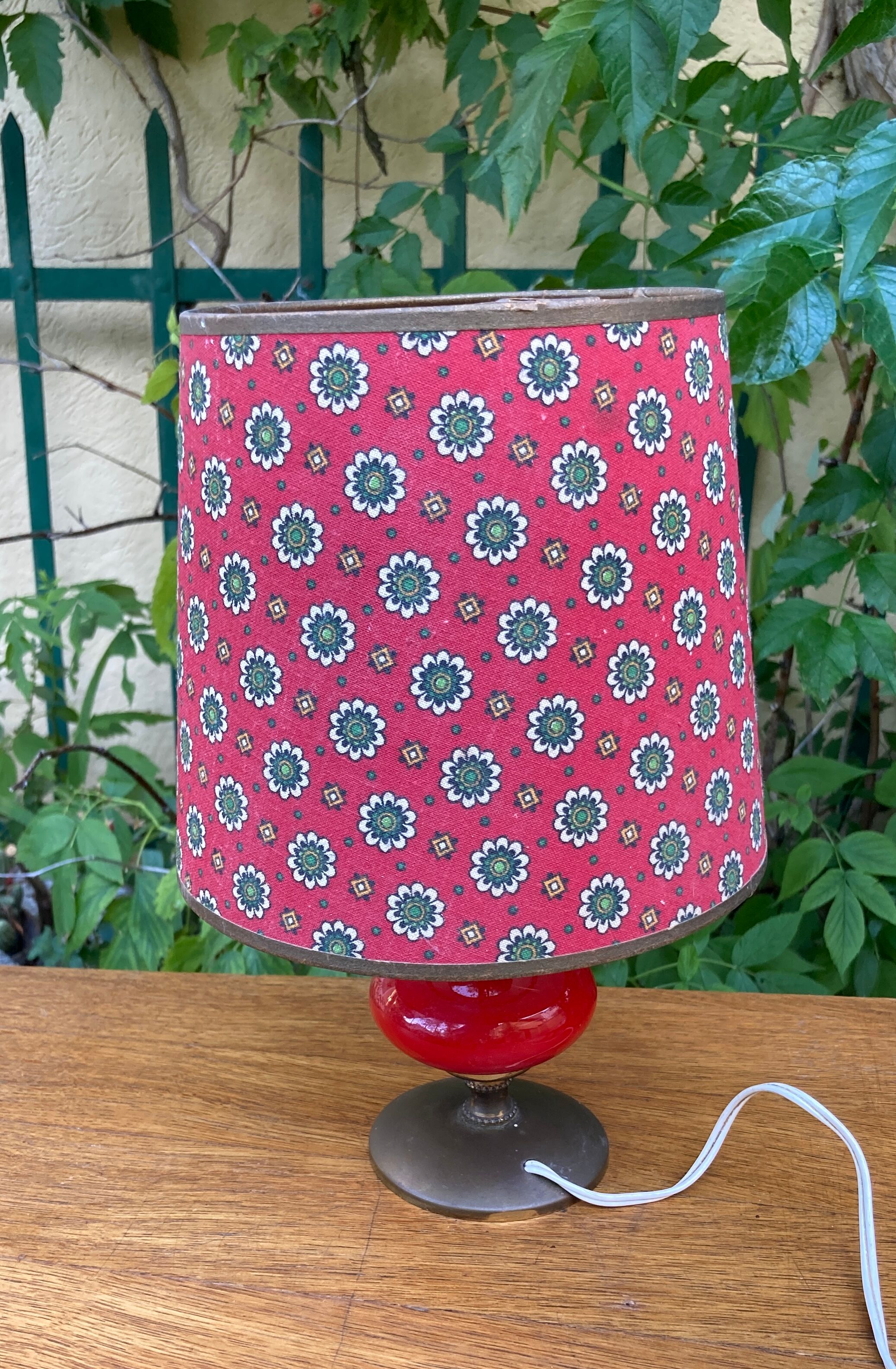 Small vintage bedside lamp