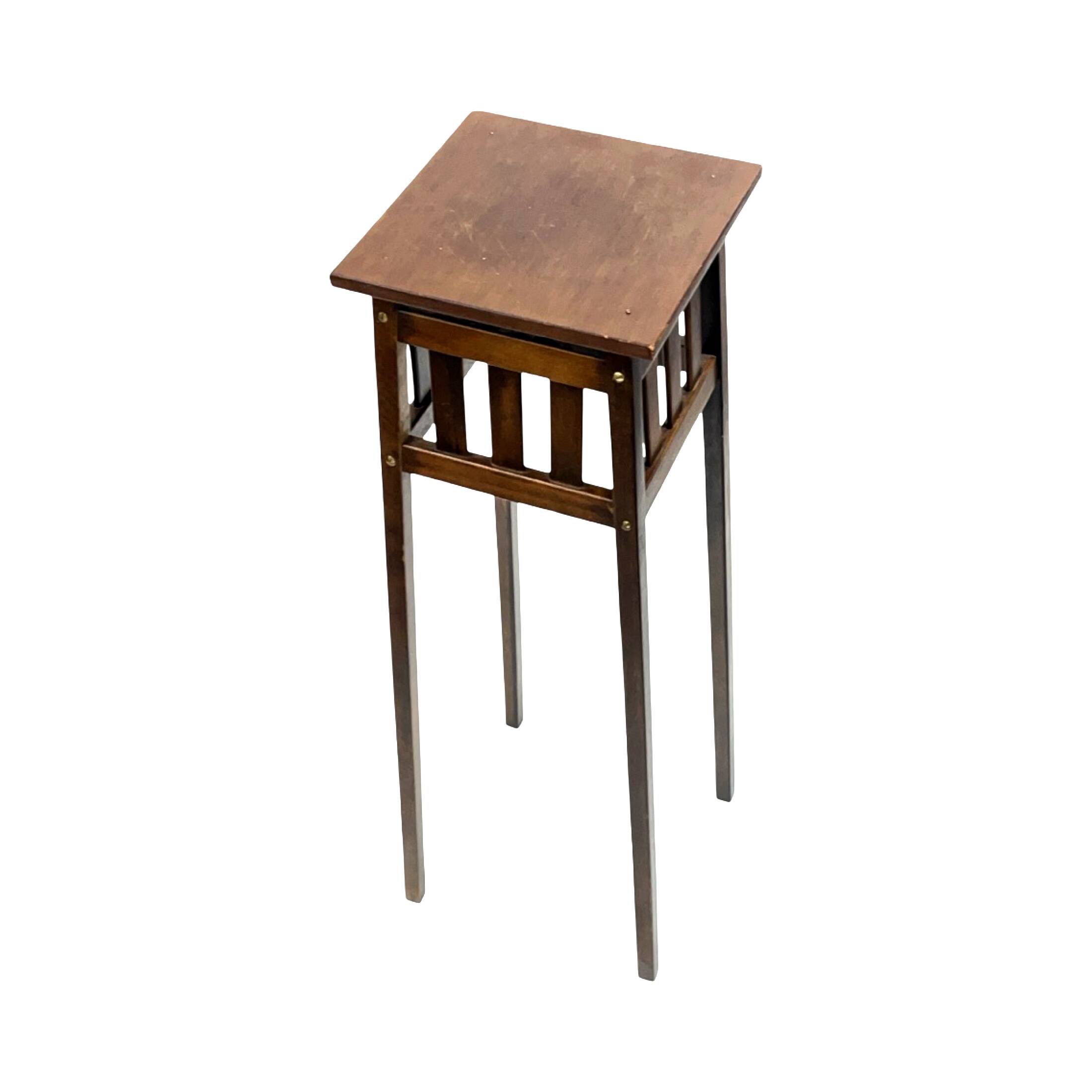 Art Deco Wooden Flower Stand Vintage, France 1930s