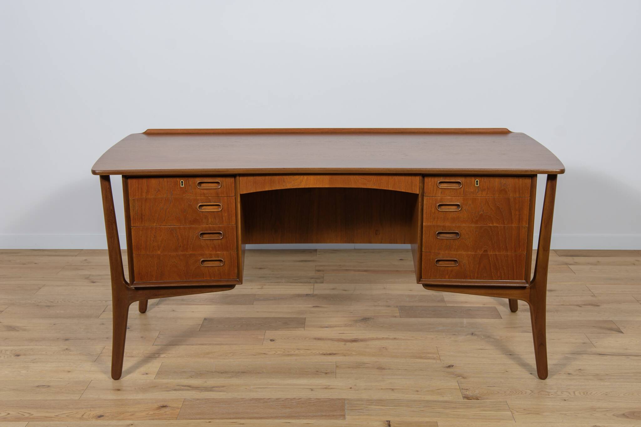 Teak Desk by Svend Åge Madsen for H.P. Hansen, 1960s