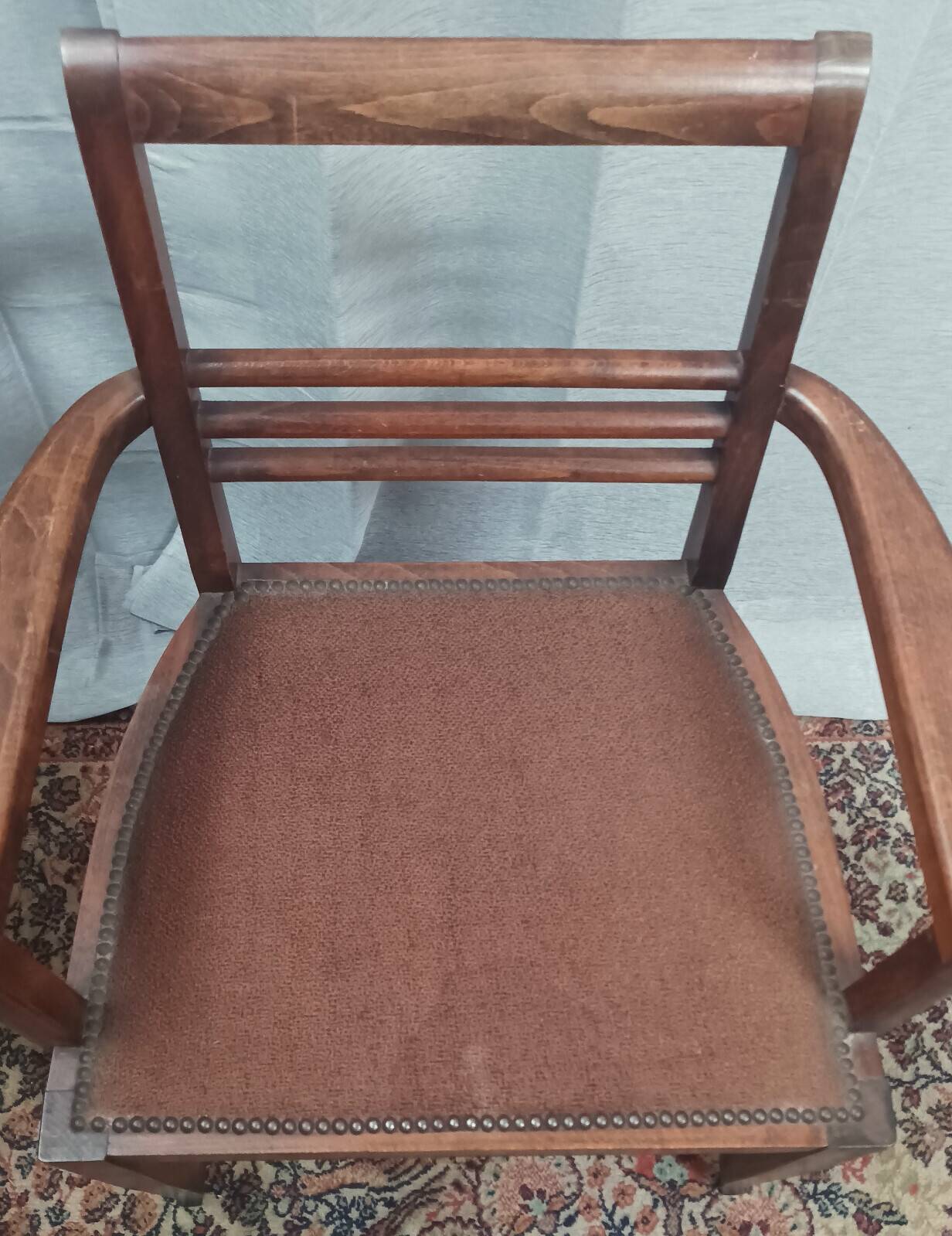 Fauteuil René Gabriel (dans le goût) en hêtre 1950