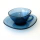 VERECO Coffee Set - Vintage Blue - 6 cups and 6 under cups