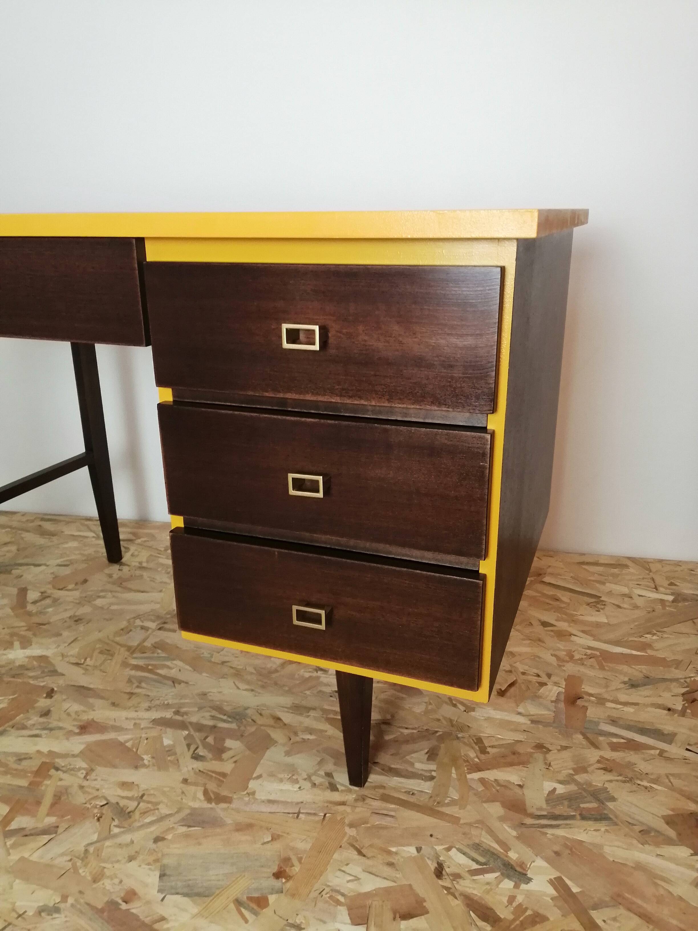 Yellow desk