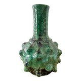 Green terracotta vase