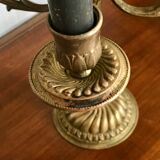 Chandelier five brass fires