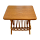 Rattan magazine holder table