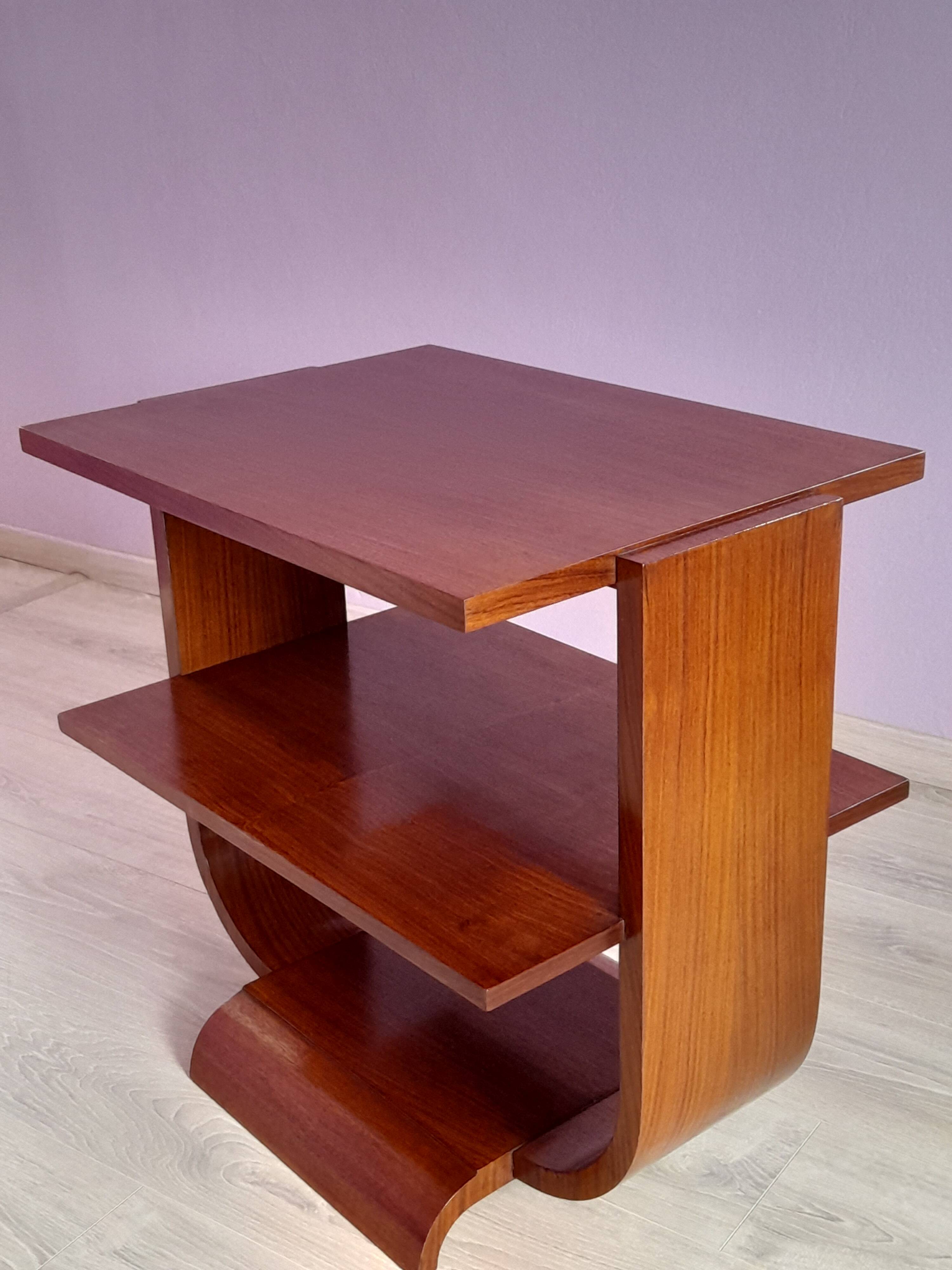 Art Deco period mahogany coffee table