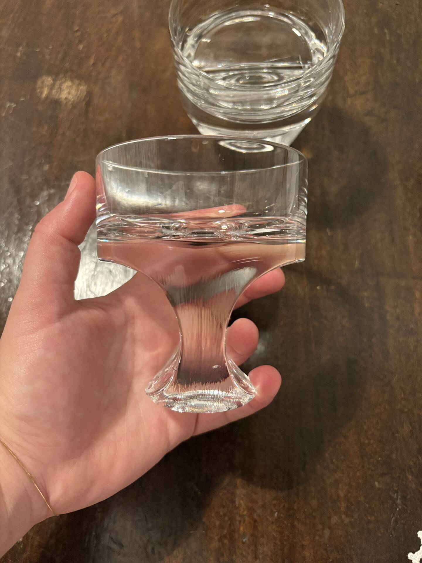 3 vintage glasses kristall krisla design taddei sistini