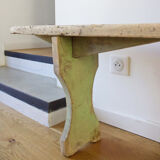 Green foot bench