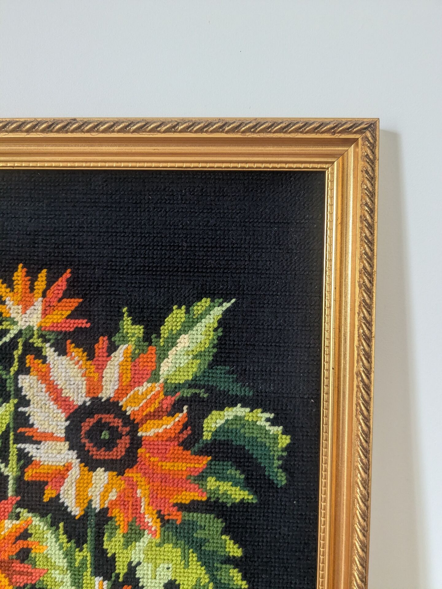 Vintage sunflower tapestry
