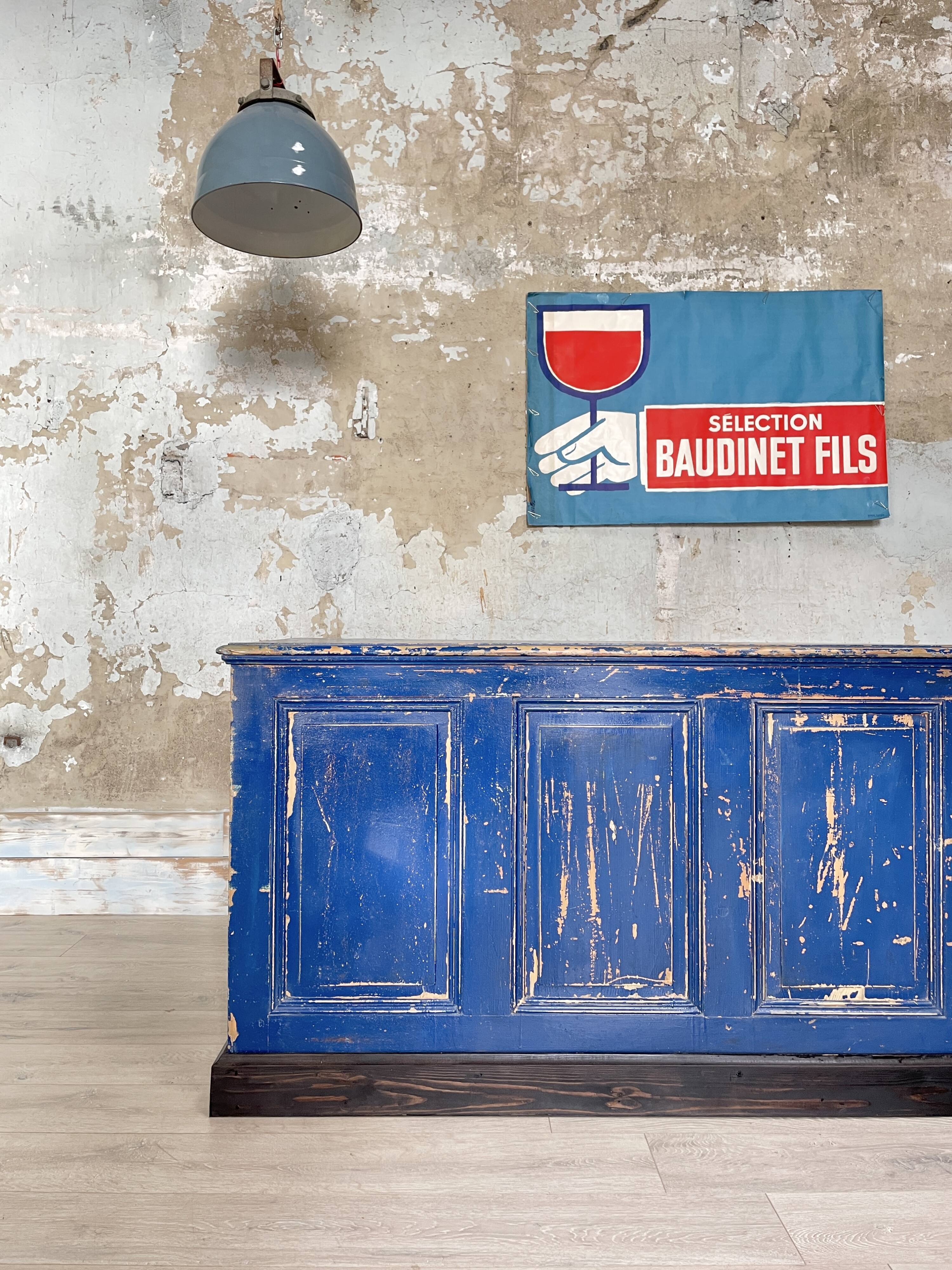 Commercial bank weathered wood panel.