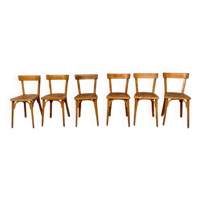 Série de 6 chaises bistrot Baumann