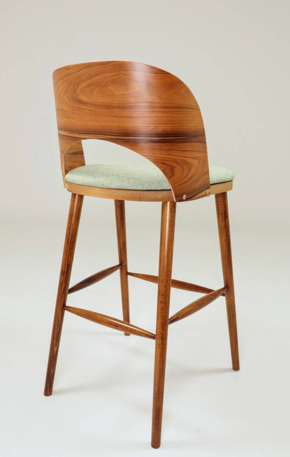 Brasil Apple Green Granola Palisander Bar Stool