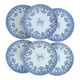6 assiettes Gien série monogramme « 2nd choix »