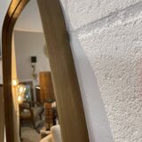 Rear view mirror and free form brass outline 75x65cm