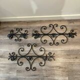 3 wrought iron coat racks