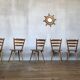 Series of 20 Scandinavian chairs or vintage wooden bistro