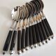 12 silver-plated table spoons SCOF France