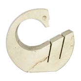 Modernist travertine marble swan figure by Fratelli Mannelli, Italy, 1970s