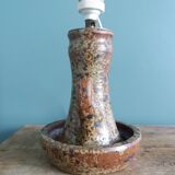 Puisaye pyrite stoneware lamp from the 70s