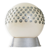 Exceptional plexiglas & plaster ball lamp house arlus 1970 space age 7