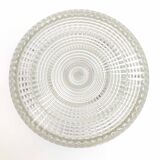 Round ceiling lamp striated glass