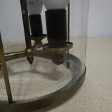 Old chandelier, 3 lights in a glass cylinder