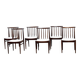 Ensemble de six chaises de salle à manger en palissandre AWA