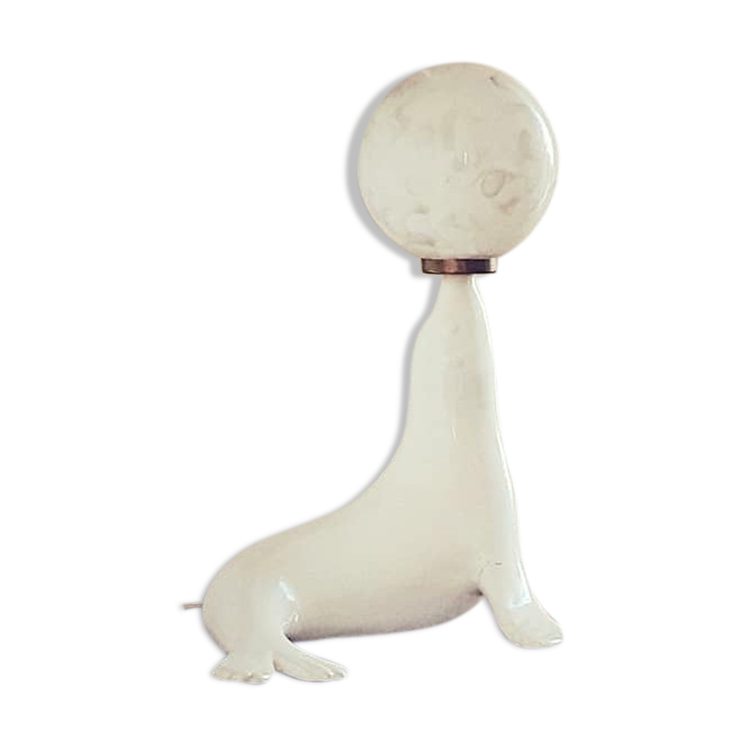 Vintage sea lion lamp