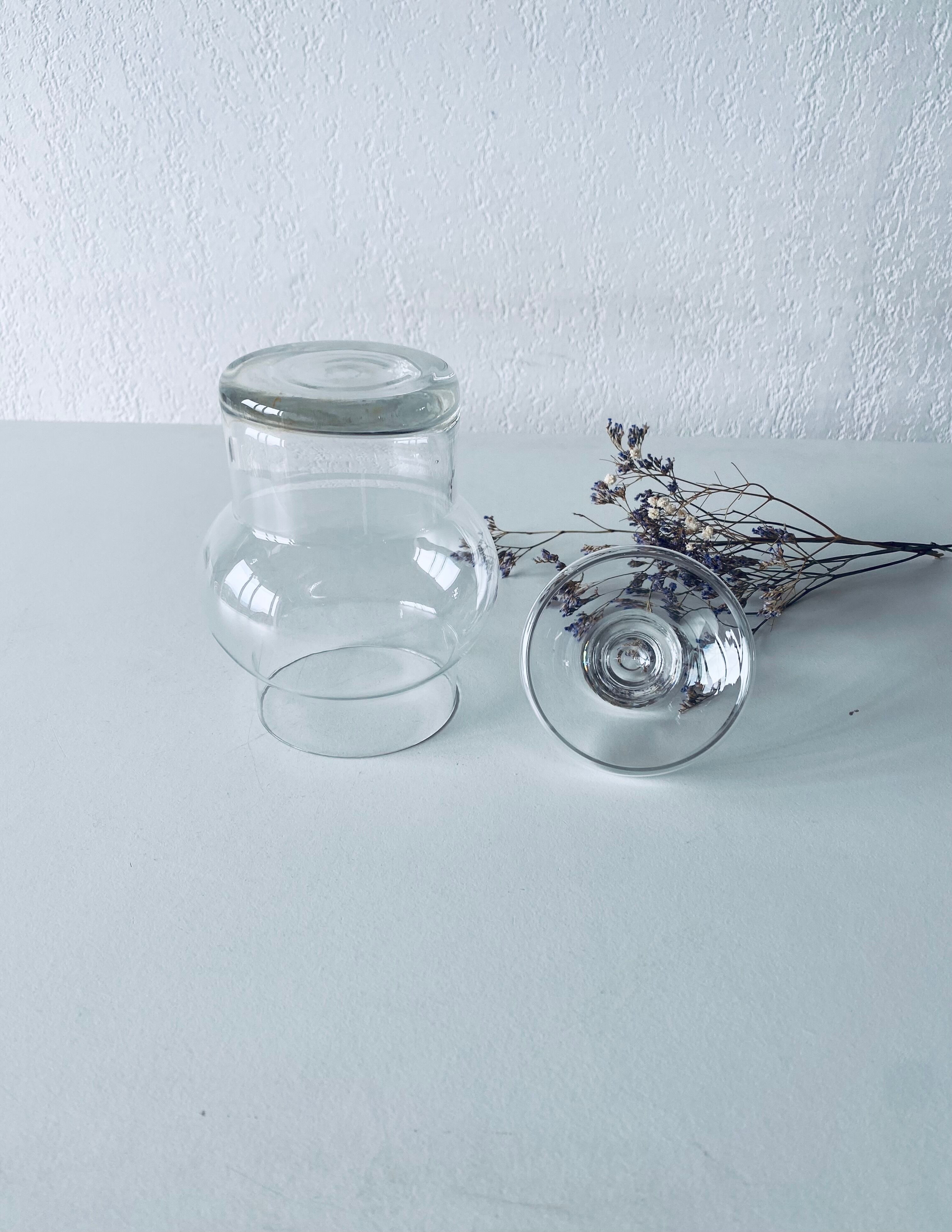 Apothecary shaped glass bottle