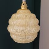 Baladeuse en verre de Clichy jaune