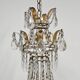 Antique crystal chandelier with floral details 1910