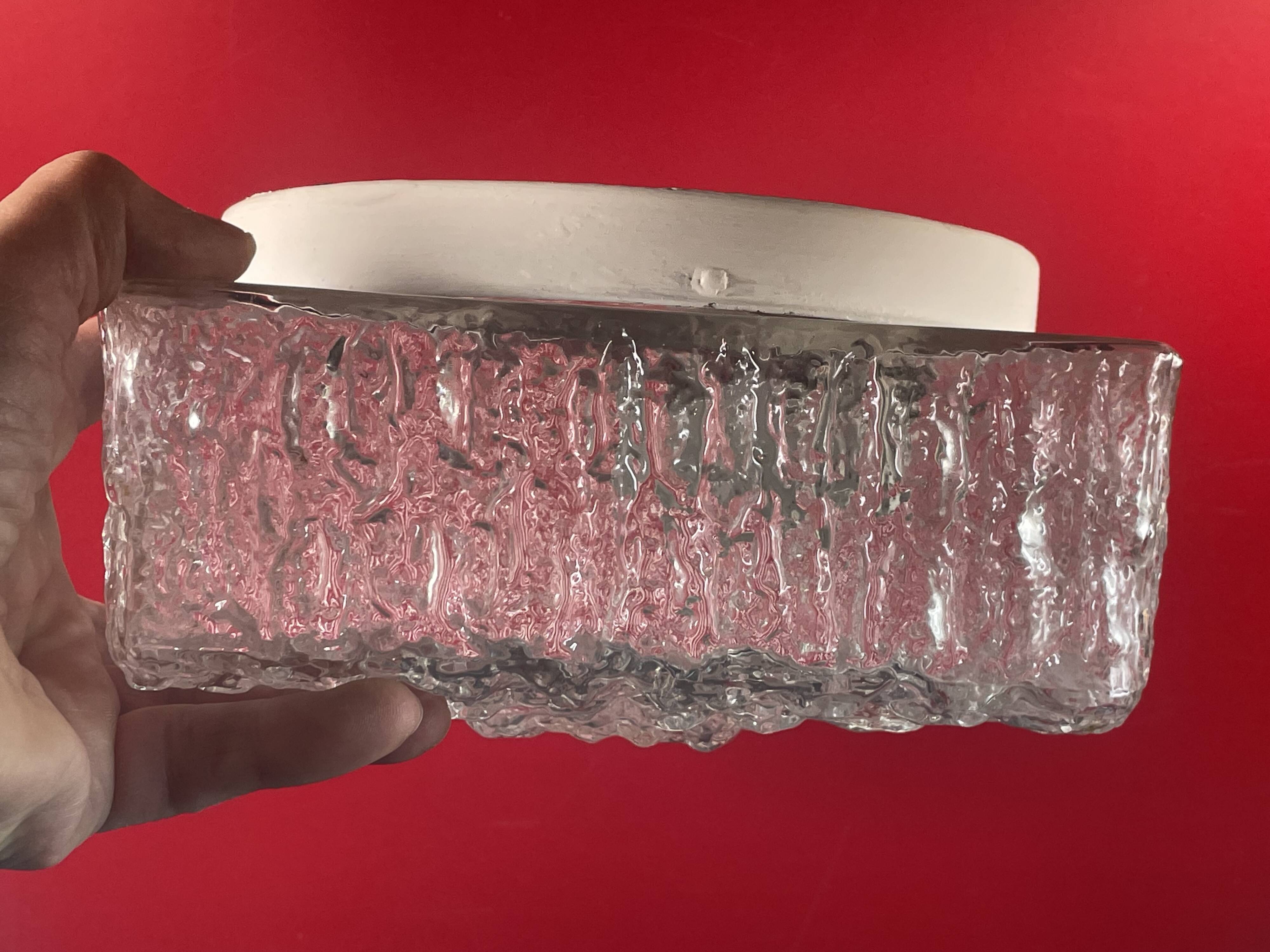 Loft vintage industrial holophane glass ceiling light wall light