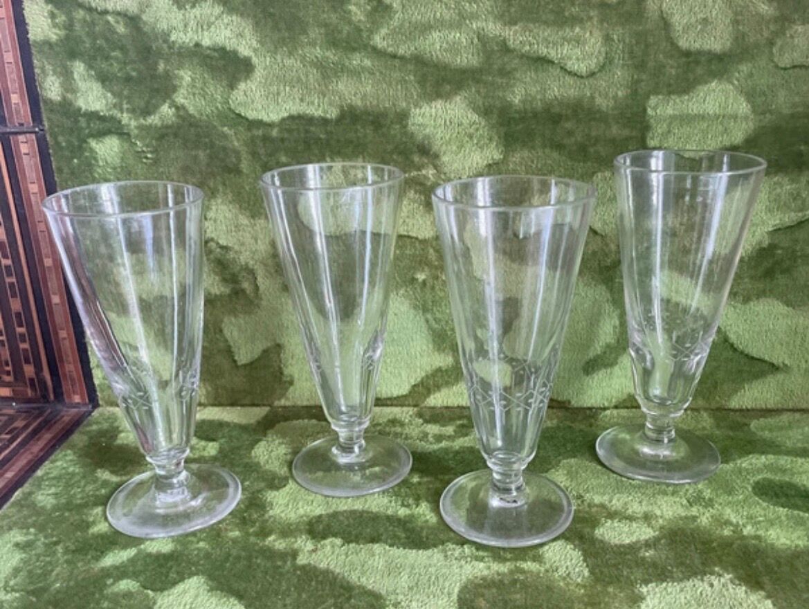 Lot de 4 Verres à absinthe