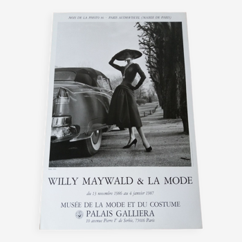 Poster willy maywald and paris fashion 1986