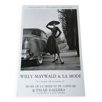 Poster willy maywald and paris fashion 1986
