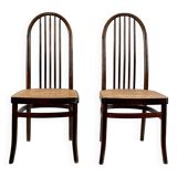 Pair of Baumann Eden caned chairs 1981