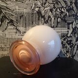 Pink glass lamp, 1930s