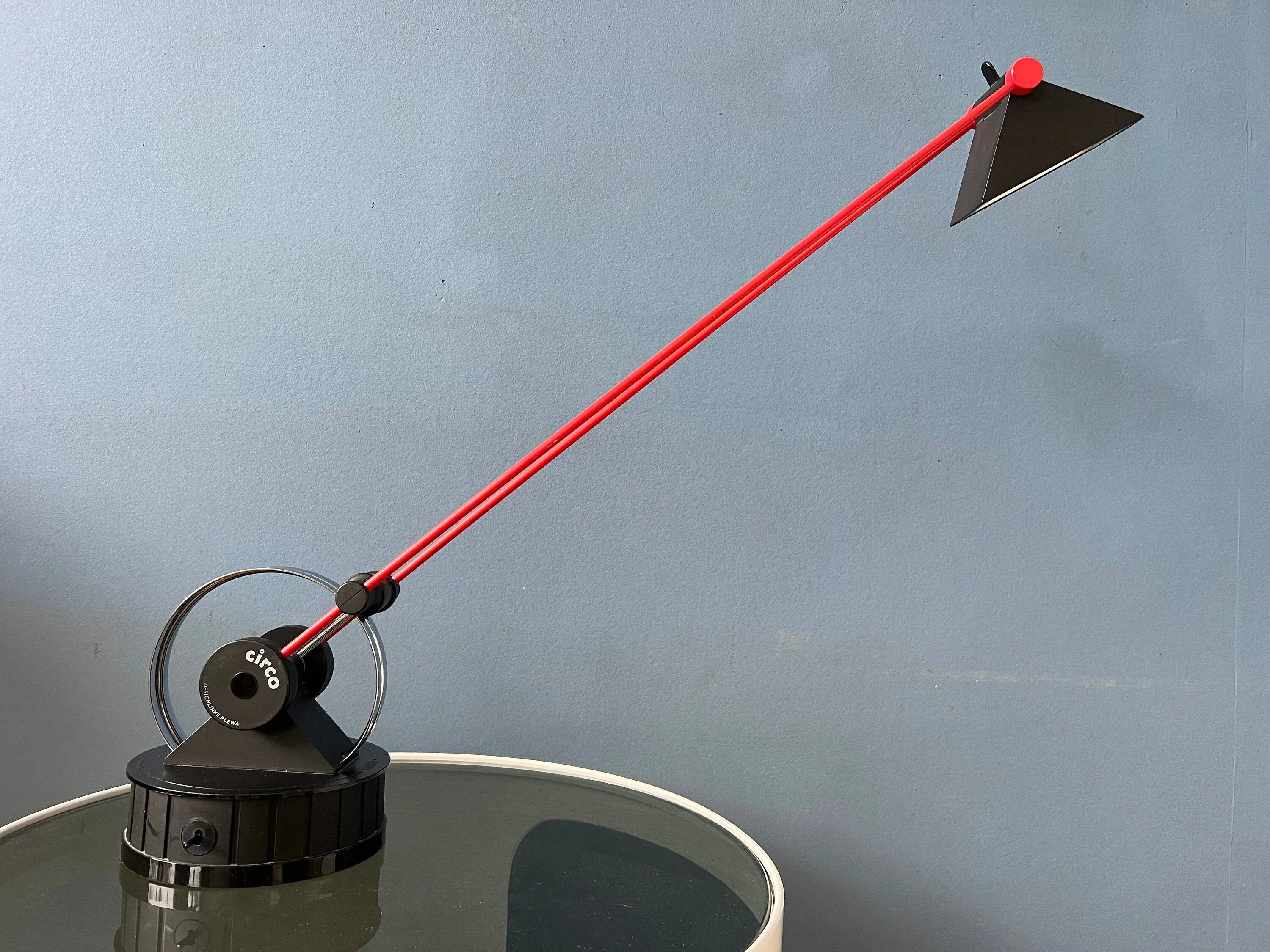 Postmodern table lamp Circo from the 1980s by Linke Plewa for Brilliant AG