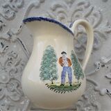 1 St Clément earthenware pouring jug decorated with characters
