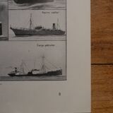 Lithographie originale sur les navires