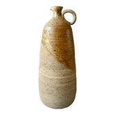 Stoneware bottle vase decorated with herbarium by Carole Boissière