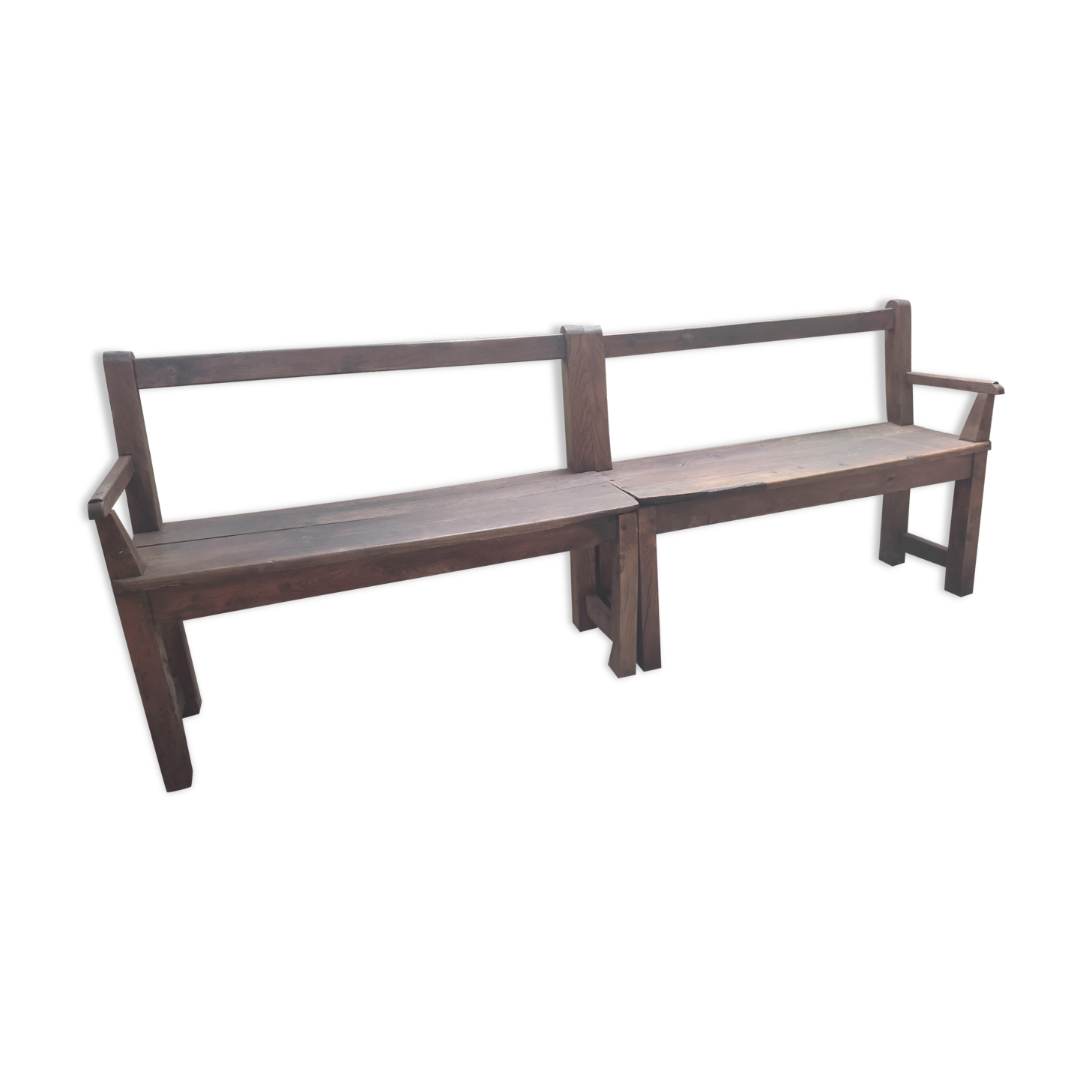 Duo of fireplace benches